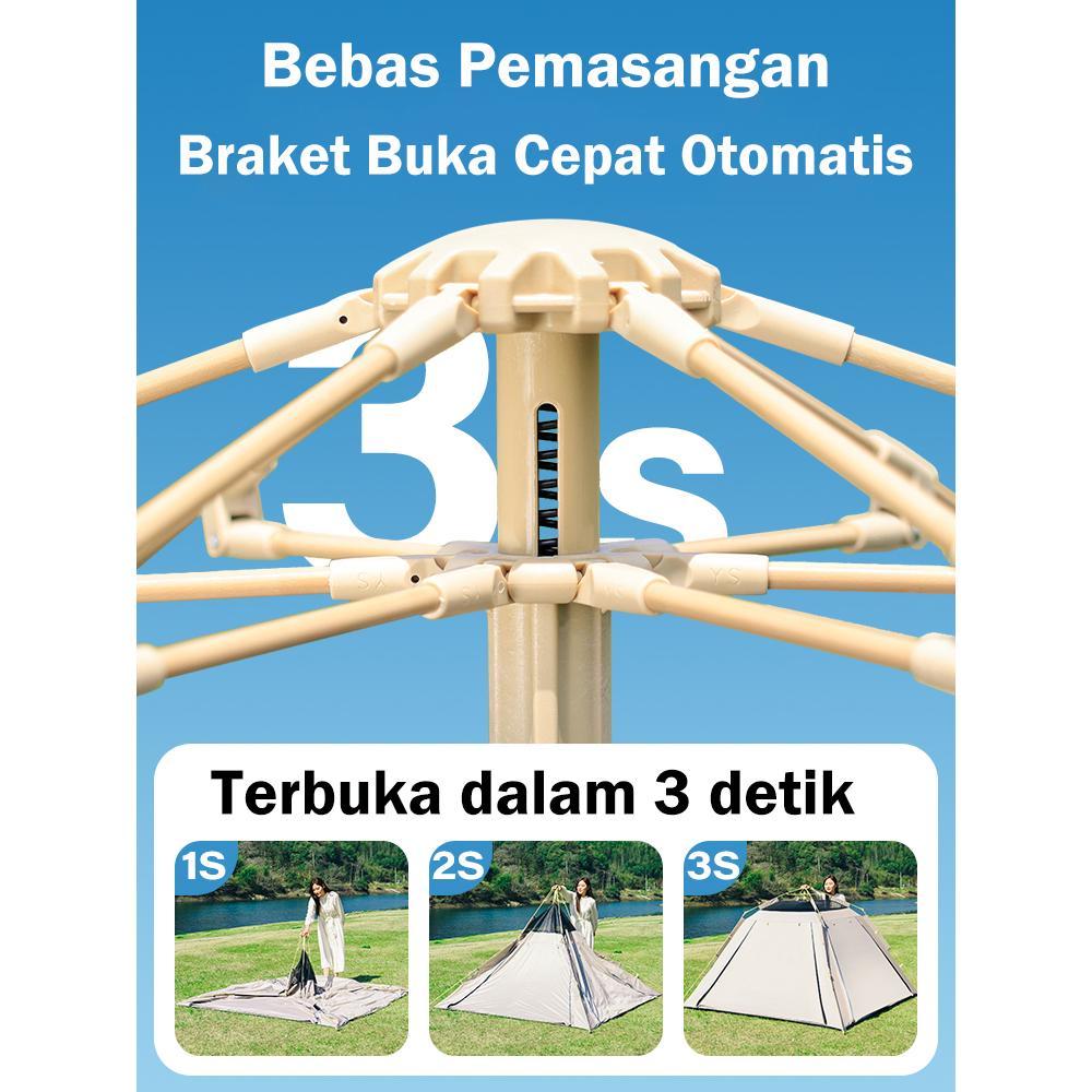 Joy Tenda Camping Waterproof Kain 2 In 1 Tenda Berkemah Sepenuhnya Otomatis Tenda Camping Jumbo