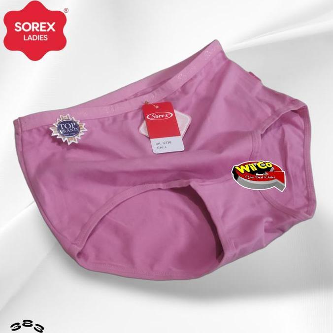 K383 (3-6 Pcs) Sorex Celana Dalam Wanita Dewasa, Celana Dalam Sorex Ukuran L - Eql
