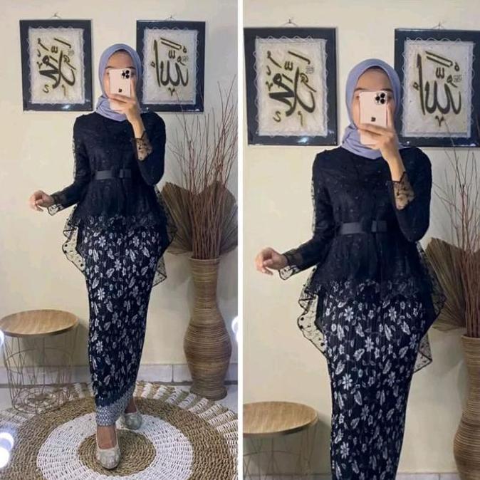 AI213 ~ Kebaya Aurora Bukat Tille - Atasan Baju Kebaya Pesta Wisuda Wanita  Remaja Setelan Dress Pit