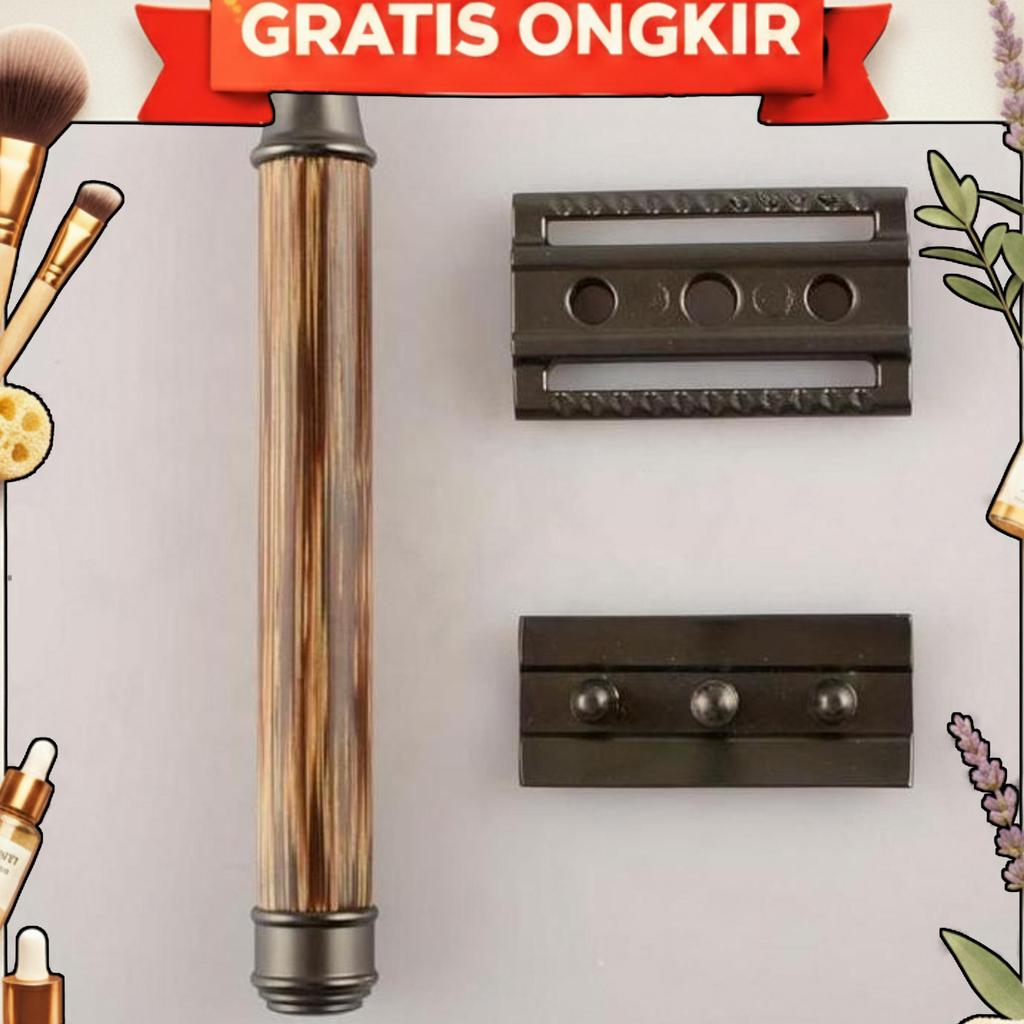 Bamboo Safety Razor / Double Edge Razor / Alat Cukur Eco Friendly