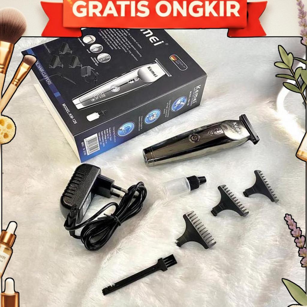 Mesin Cukur Rambut Kemei Km-126 Hair Clipper Charger