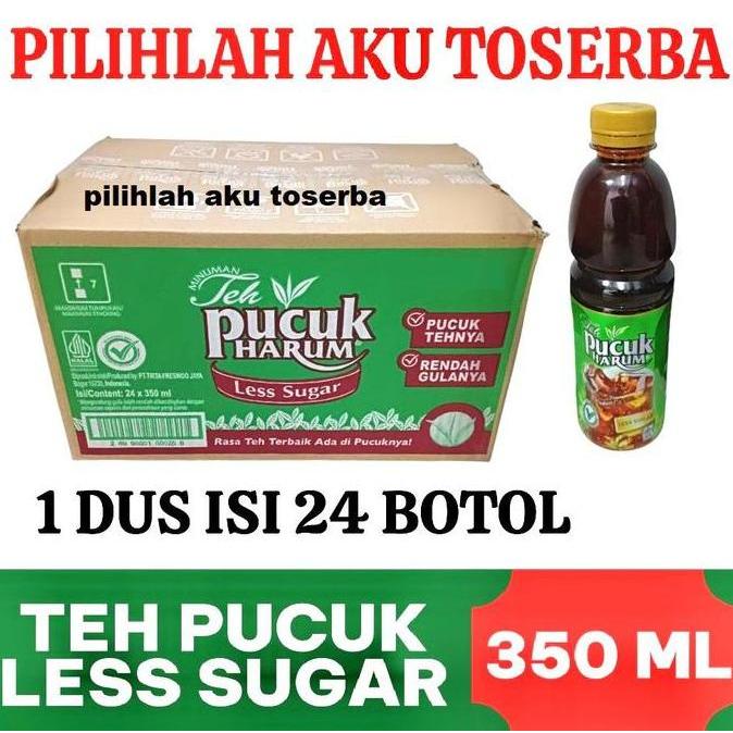 Teh PUCUK Harum LESS SUGAR 350 ml - ( HARGA 1 DUS ISI 24 )