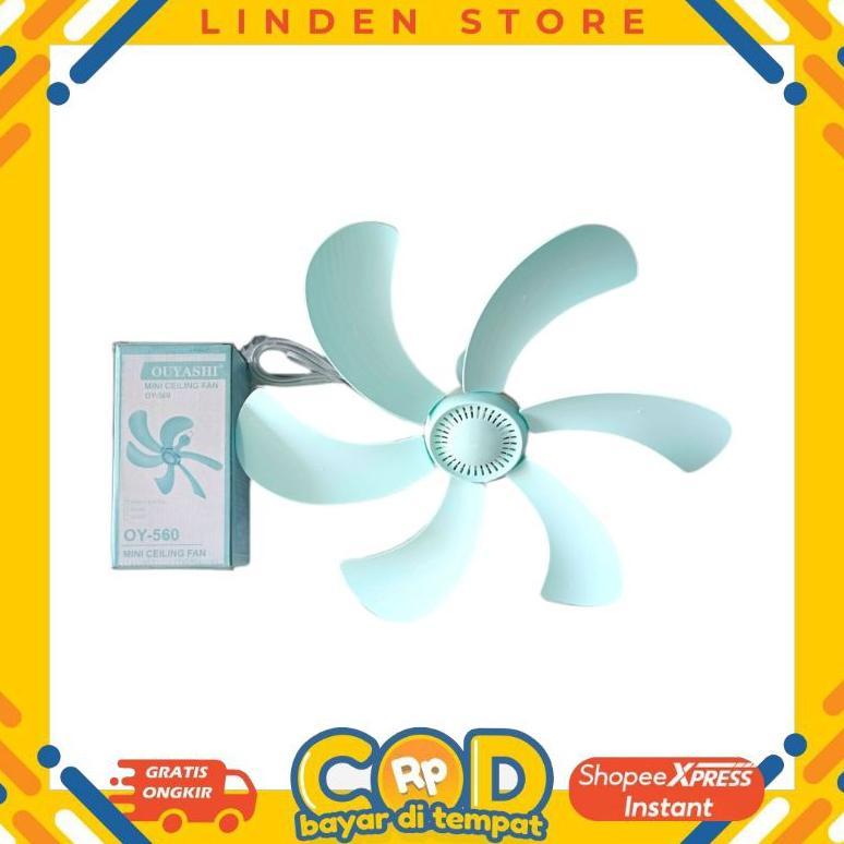 TERMURAH Mini Ceiling Fan/Kipas Gantung Ouyashi 6 Baling OY-560