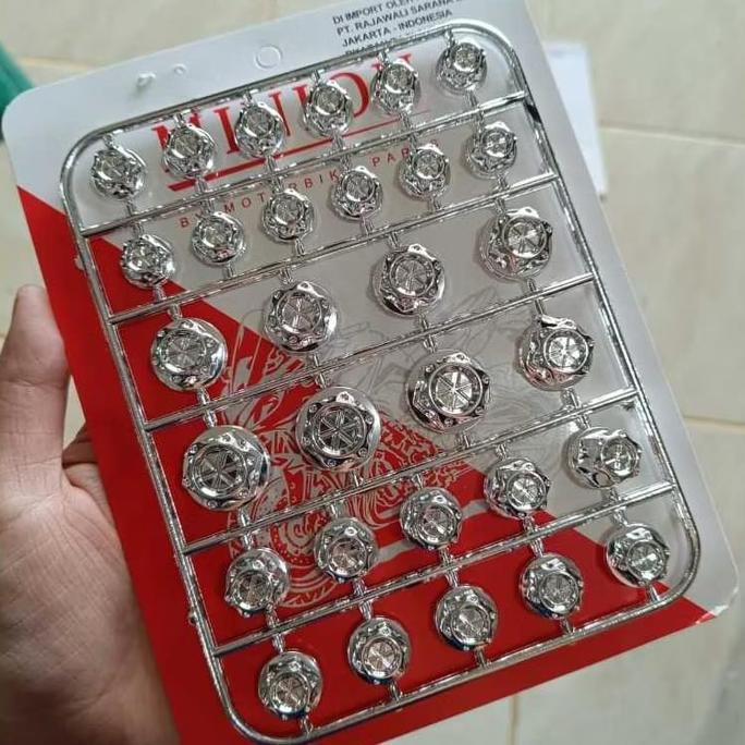 Probolt Cover Tutup Baut Monel Warna Silver Baut 8 10 12 14 Pemanis Baut Variasi Untuk Motor Dan Mob