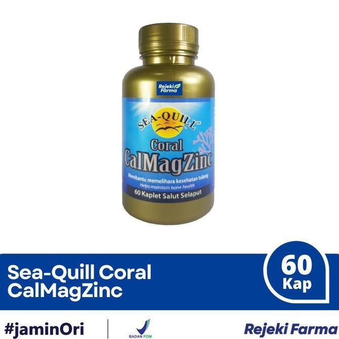 SeaQuill Sea-Quill Coral Cal Mag Zinc 60 Kapsul - Sea Quill Calmag Zinc Zink