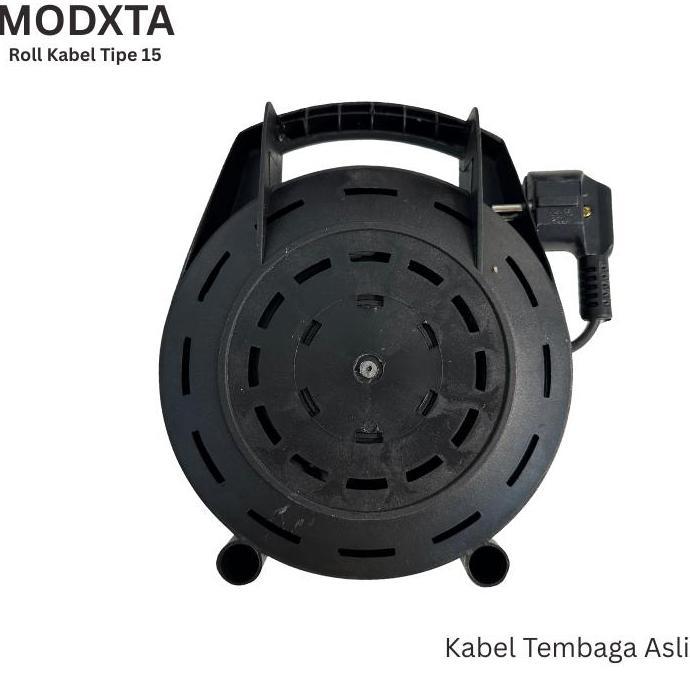 Rassdam123 - Modxta Roll Kabel Tipe 15 Kabel Roll Panjang 1 Meter Dengan Lampu Indikator Stop Kontak