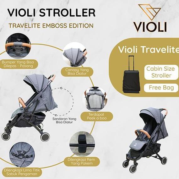VIOLI STROLLER EMBOSS EDITION: VIOLI TRAVELITE EMBOSS