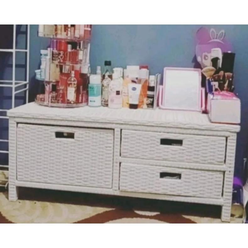 MEJA TV ROTAN SINTETIS MINIMALIS LACI 3