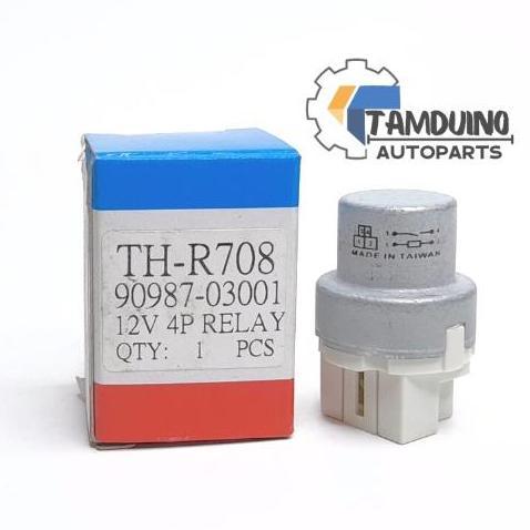 RELAY KIPAS RADIATOR EXTRA FAN STARLET COROLLA CORONA CROWN 4 KAKI 12V