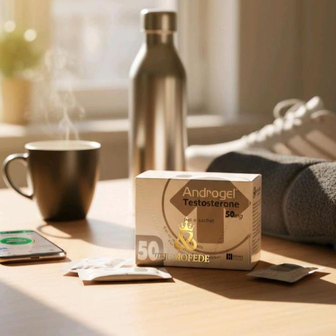 Androgel 50mg Testosterone Gel 5 Gram Box isi 30 Sachet untuk Kepadatan Tulang Massa Otot DKI2035600