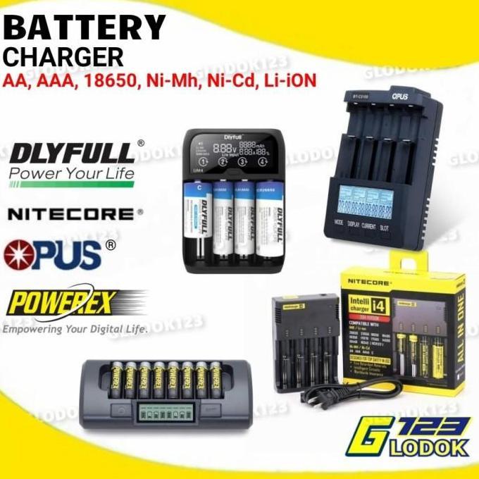 Fast Intelligent LCD Charger Battery Cas Nitecore Powerex Opus Dlyfull