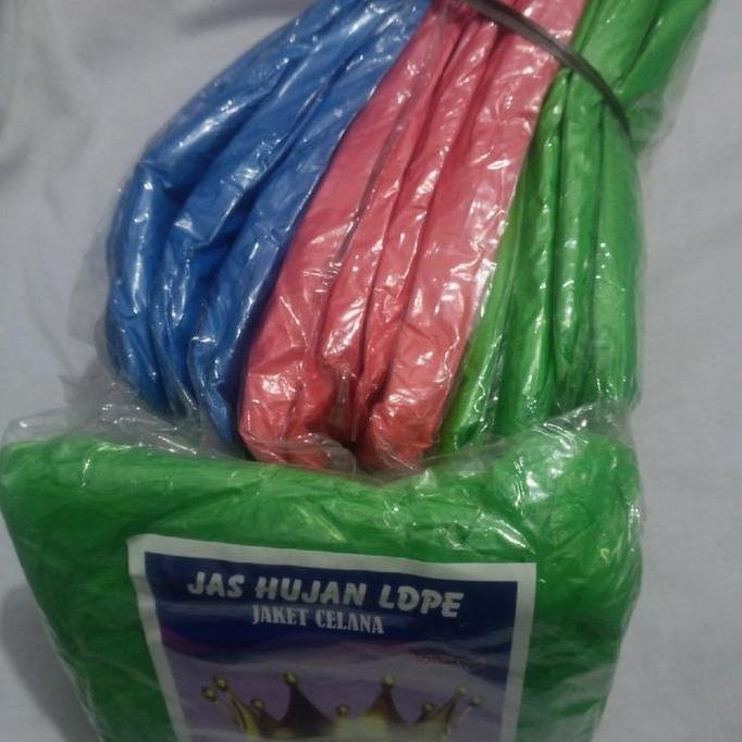 Kidbig- 12Pcs Jas Plastik Stelan Atas+Bawah Jas Ujan Urgent Harga Perlusin Bisa Jual Lagi