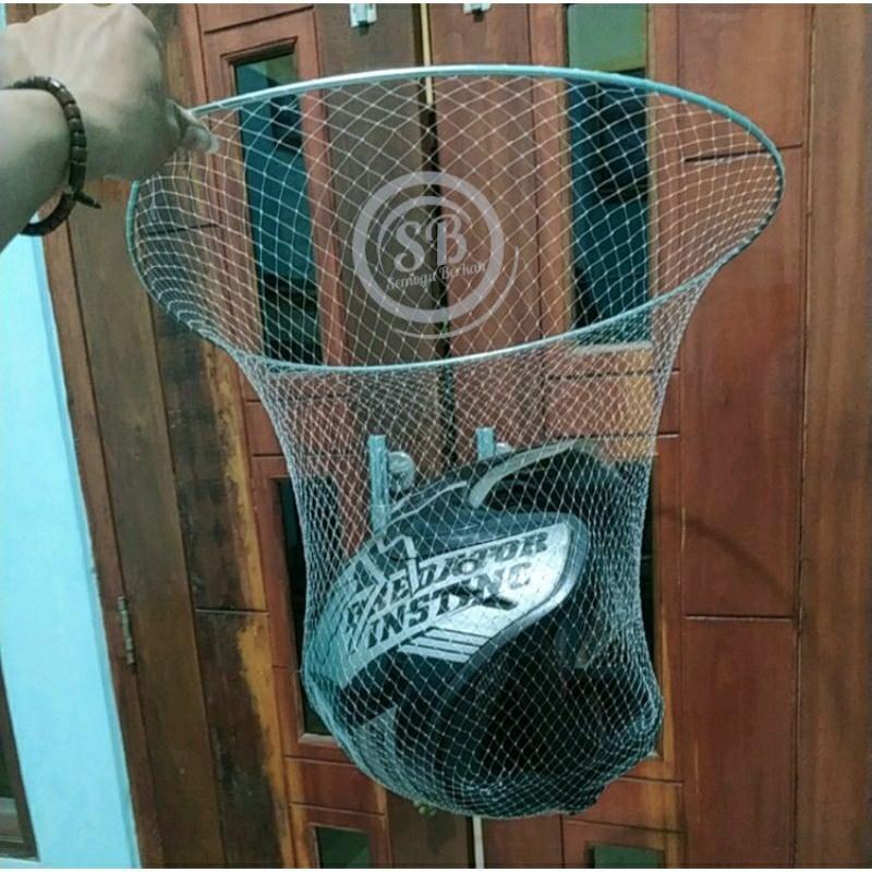 Jaring Seser Ikan Besar Ring Stainless Bahan Jaring Senar