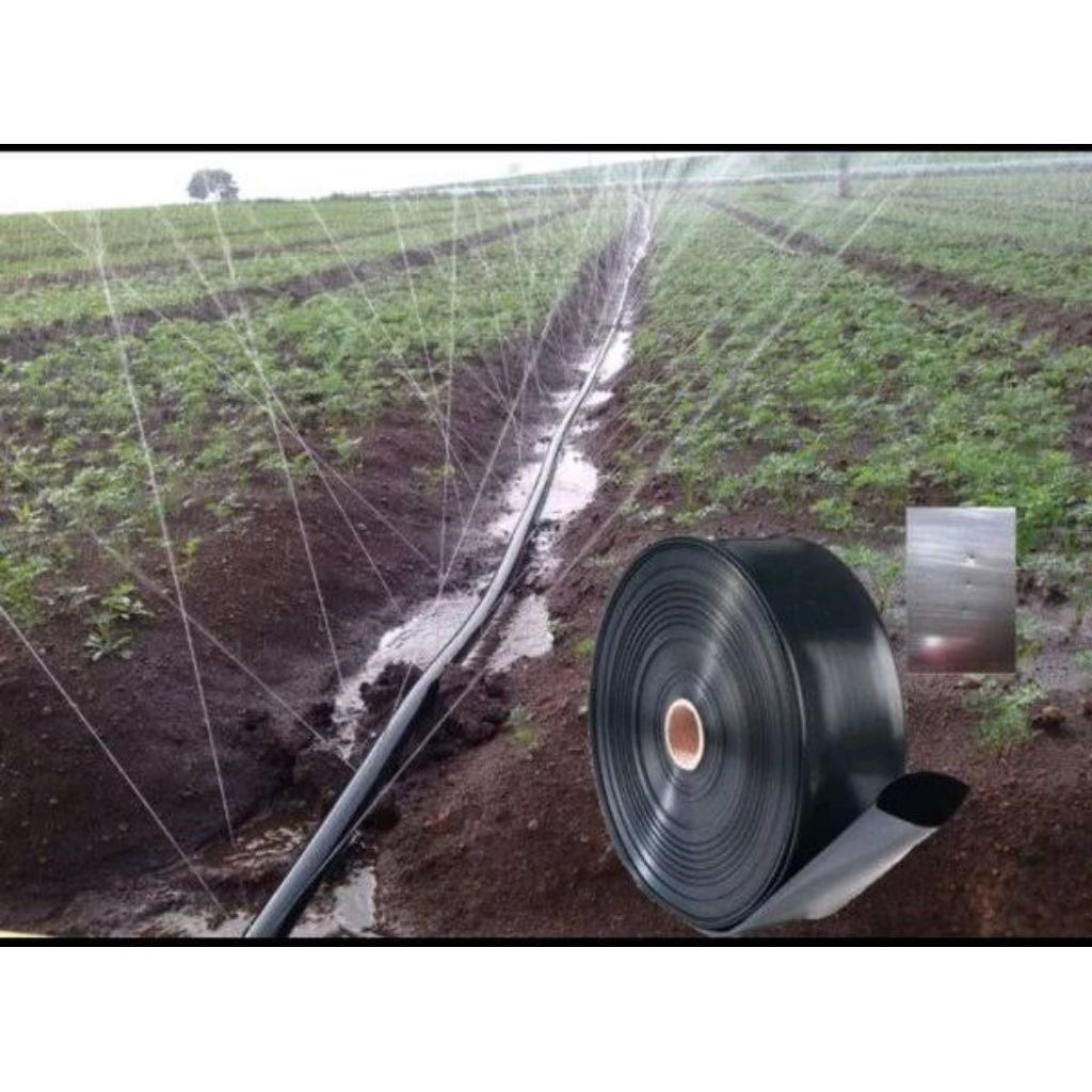 SELANG DRIP/IRIGASI PENGAIRAN 50 MICRON × 4CM × 100 METER HDPE POLYETHILENE