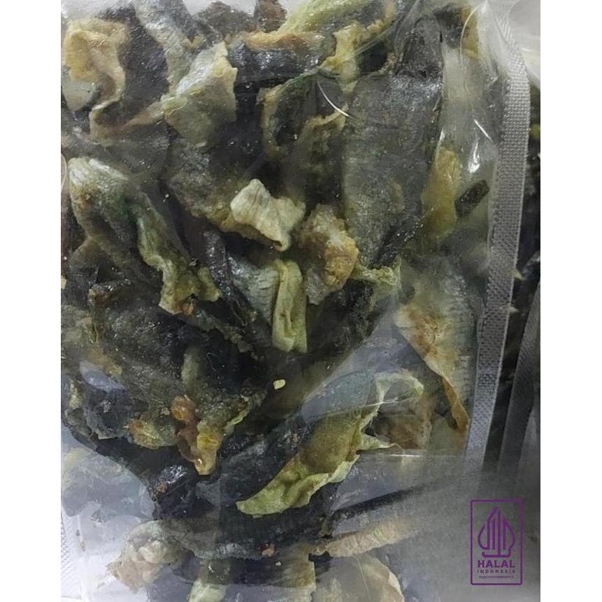 Kerupuk Kulit Ikan 'Salmon' - Setengah matang Keripik Snacks Crispy Food MS