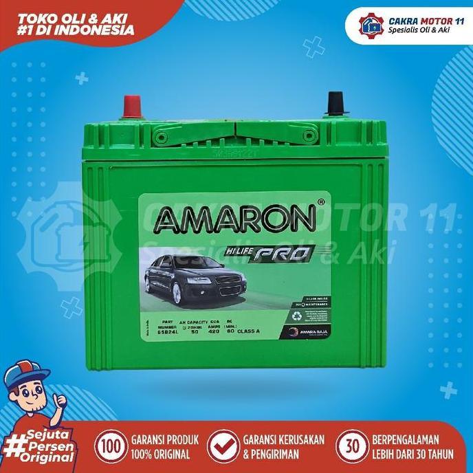 Promo AMARON PRO NS 60L / 65B24L 50AH Diskon
