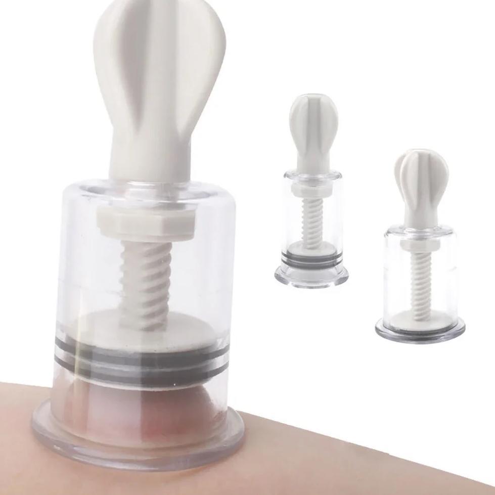 1PC Manual Rotating Cupping Vacuum Cupping Device  Breast Pump Enlargement Nipple Clamp Sucker Massa