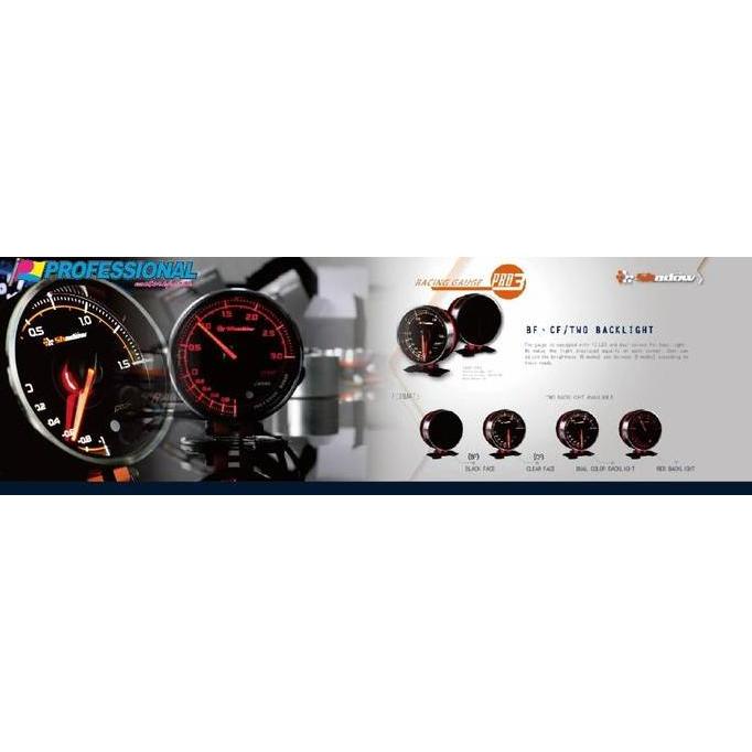 Promo Aksesoris Variasi SHADOW PRO3 Gauges Meter BOOST Turbo 3bar not defi Diskon