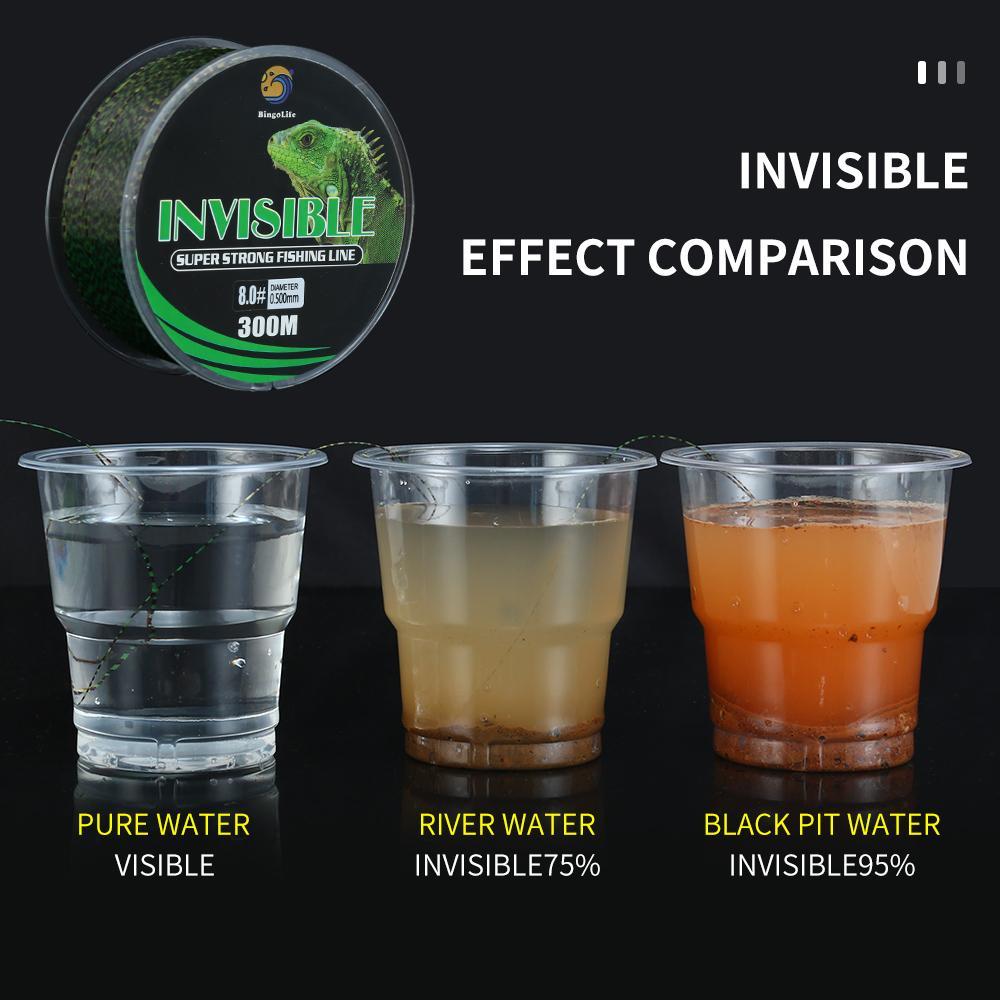 Benang Pancing Speckle Nilon Pancing Super Kuat 300M Senar Invisible