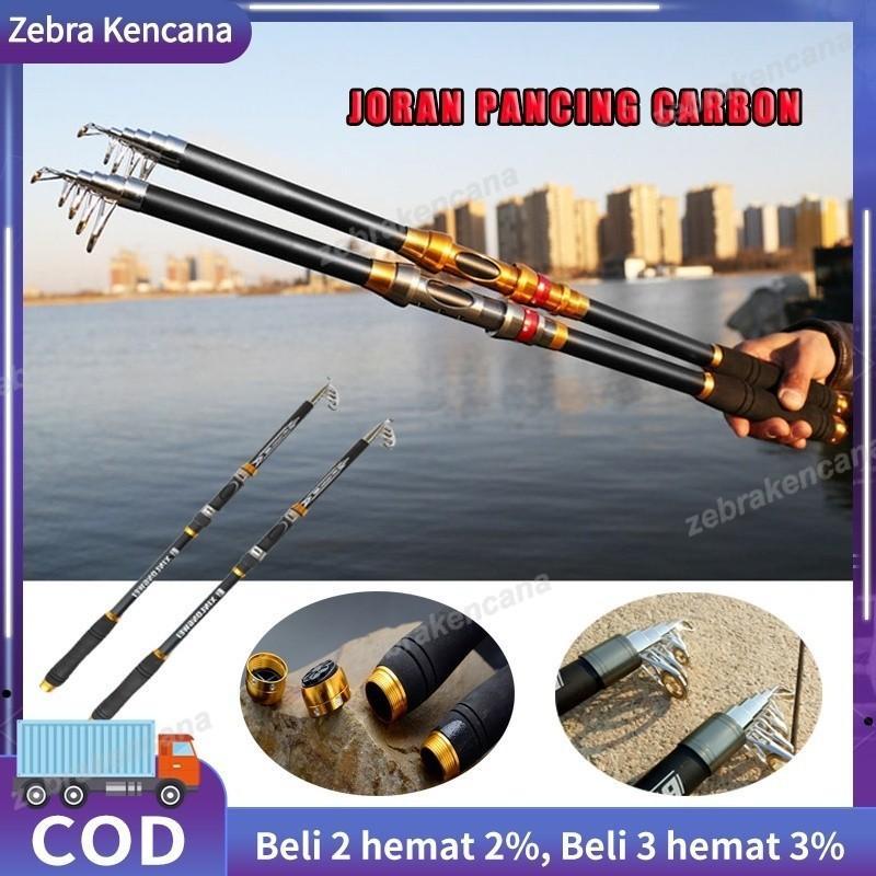 Joran Pancing Portable Carbon Fiber Telescopic 2 Meter - 3Meter /Joran Pancing Carbon Alat Pancing M