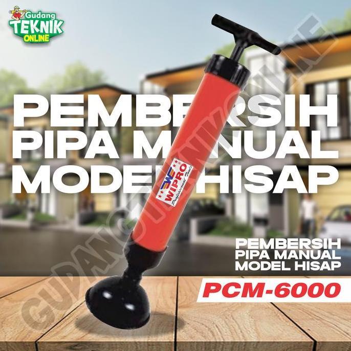 BAJANTEKNO Pembersih Pipa Tersumbat WIPRO PCM-6000 / Pipe Drain Cleaner Pembersih Pipa Model Hisap P