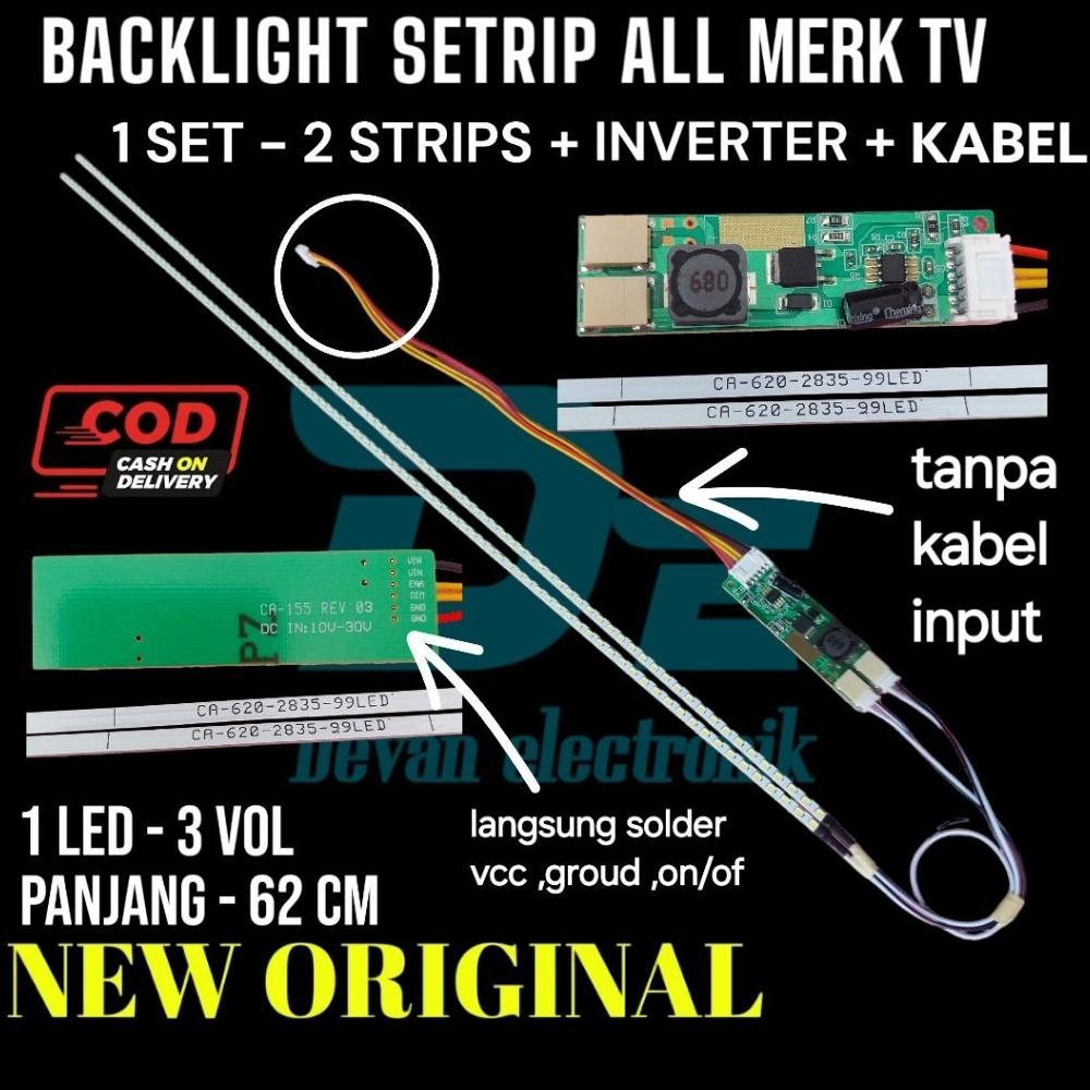 HOT DEALS BACKLIGHT LED LIDI STRIP STRIPS UNIVERSAL MULTI PLUS INVERTER LAMPU TV BL KECIL SMD LED TV