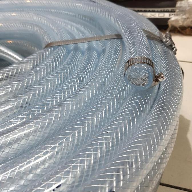 Ready  Selang Air Serat Benang 5/8 inci 15 mm 1 Roll 100 Meter