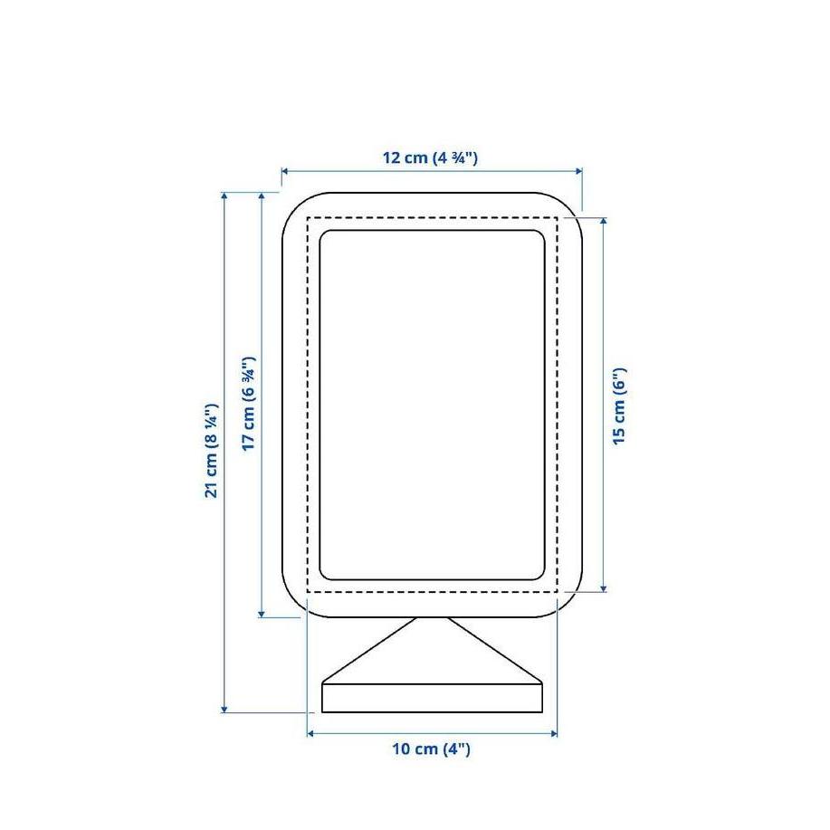 Bingkai Frame Foto Menu Meja Nomor Meja 2 Sisi Plastik 4R 10 x 15 cm