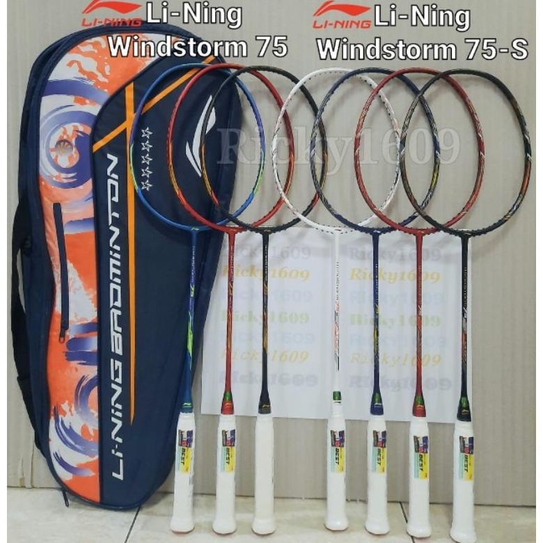 RAKET BADMINTON LINING WINDSTORM 75S - RAKET LINING WINDSTORM 75-S ( RAKET LINING WINDSTORM 75S ) WE