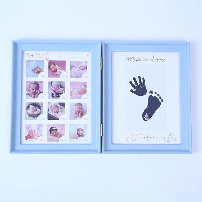 BINGKAI FOTO SIDIK JARI DAN TAPAK KAKI / 12 MONTH BABY FOTO FRAME Hadiah