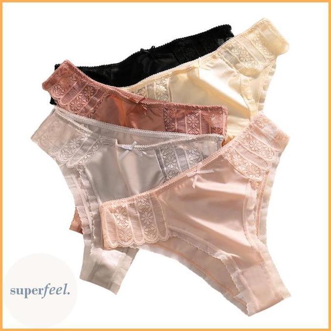 LA18 }} SFL CELANA DALAM MODEL THONG GSTRING SEXY IMUT WANITA PEREMPUAN LUCU SEDIKIT TRANSPARAN CD K