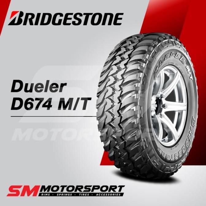 Terlaris Ban Mobil Bridgestone Dueler D674 Mt 30X9.50 R15 15 0Wt 104Q 6Pr