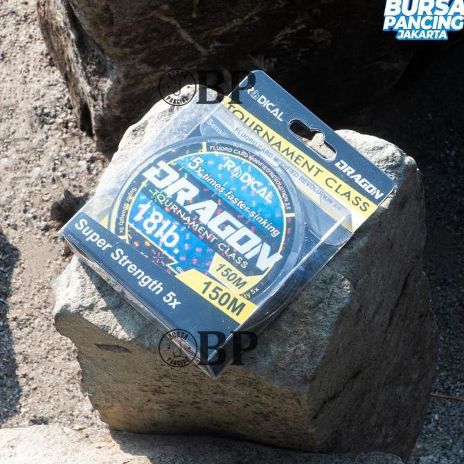 Fishx- Radical Senar Dragon 150M Light Yellow Tali Pancing Nilon Monofilament Kolaman Galatama Galap