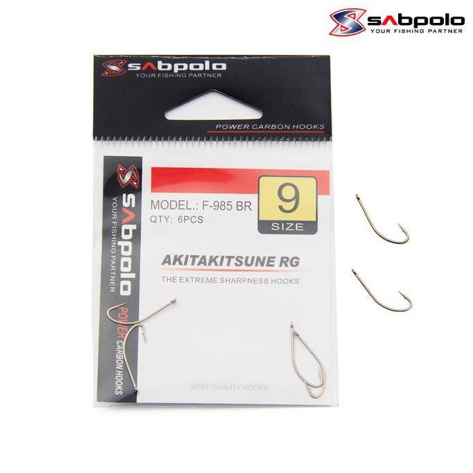 Fishx- Sabpolo Hook Akitakitsune Rg F-985 Pancing Mata Kail Made In Japan