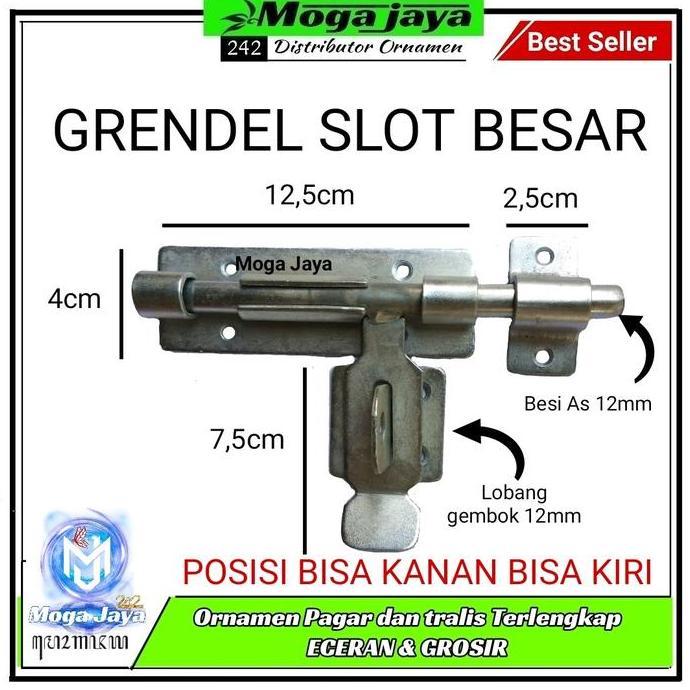 Build- Grendel Slot Besar Gembok Pintu Kayu Dan Besi