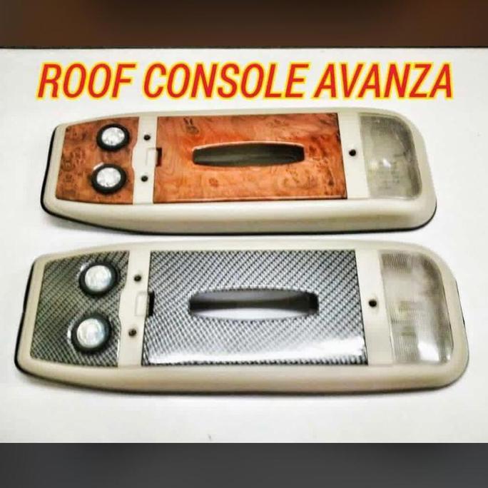 ROOF CONSOLE BOX CABIN COCKPIT TEMPAT TISSU AVANZA KAYU CARBON XENIA HIGH QUALITY