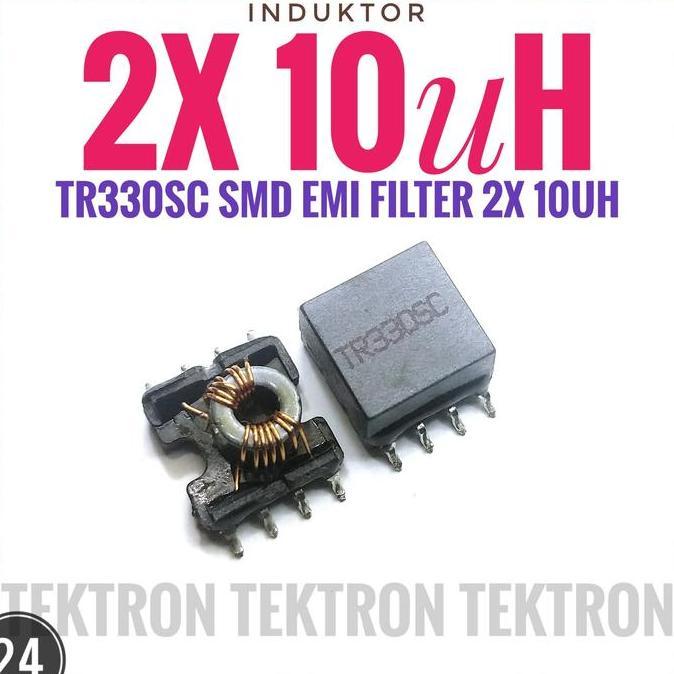 Terbaru (1) Induktor 10uH x2 TR330SC TR330 EMI FILTER TRAFO TRANSFORMER TOROID FERIT smd tek70n Ayo 