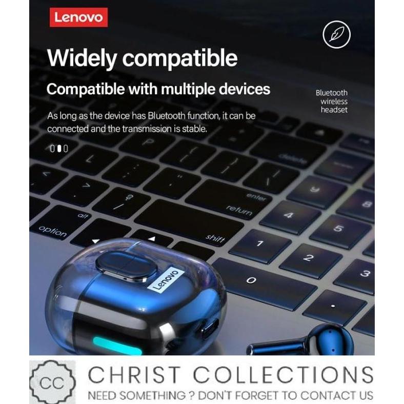 LENOVO TRUE WIRELESS BLUETOOTH EARPHONE MINI EARBUDS TWS LP12 WITH ENC