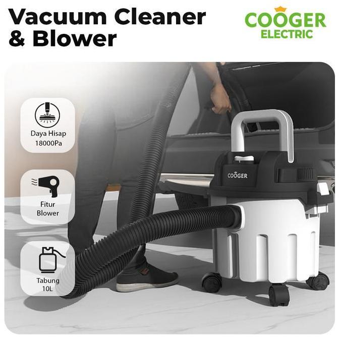 KEITH [COD] COOGER Electric Vacuum Cleaner Dan Blower 18000Pa Multifungsi Penyedot Debu 10L Wet Dry 