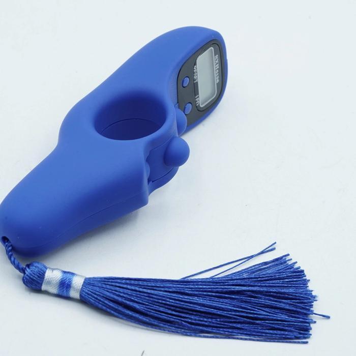 (Termurah) Tasbih Digital Ibadah Doa Zikir Muslim Lampu Led Premium - Biru Blue - Sxh5136 - Sku 2.01