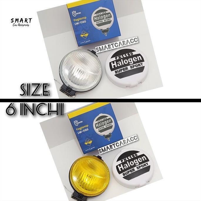 Promo Lampu Kabut Foglamp Fog Lamp Halogen Comet Bulat 6 inci LW 1160 Universal Diskon