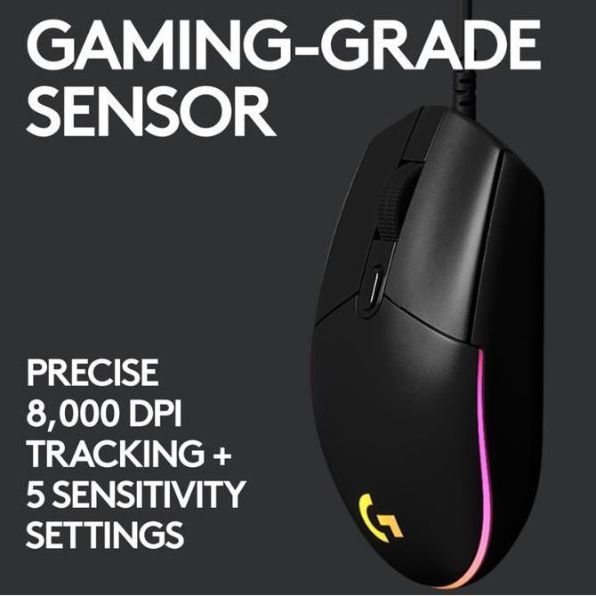 Funfake- Logitech G203 Mouse Gaming Wired Rgb Lightsync