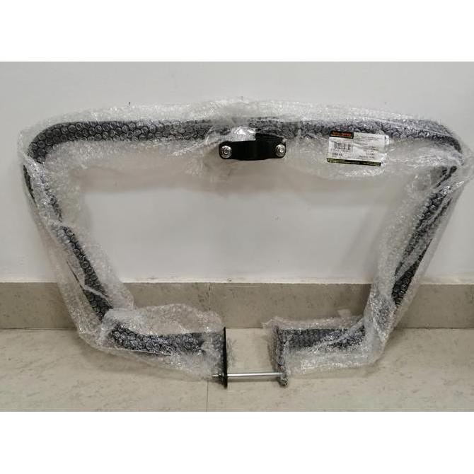 Royal Enfield Engine Guard Trapezium - Black / Stainless Steel