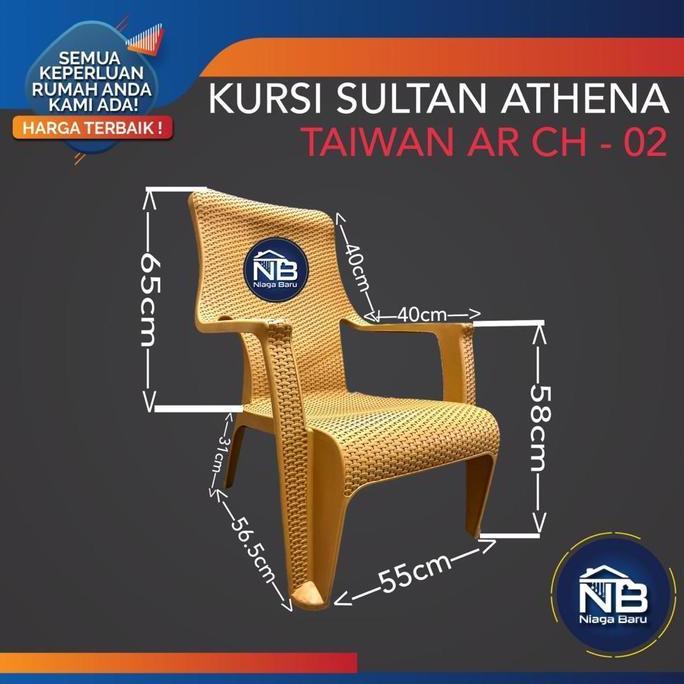 Kursi Plastik Sender Sultan Kursi Plastik Sender Raja Athena Taiwan