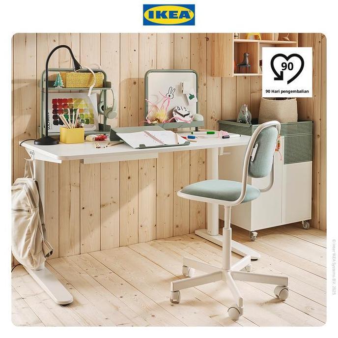 IKEA ORFJALL Kursi Kantor / Kerja Putar Minimalis Kuat Hijau Muda Kayu Meja (TERBAIK) (TERBARU) (TER