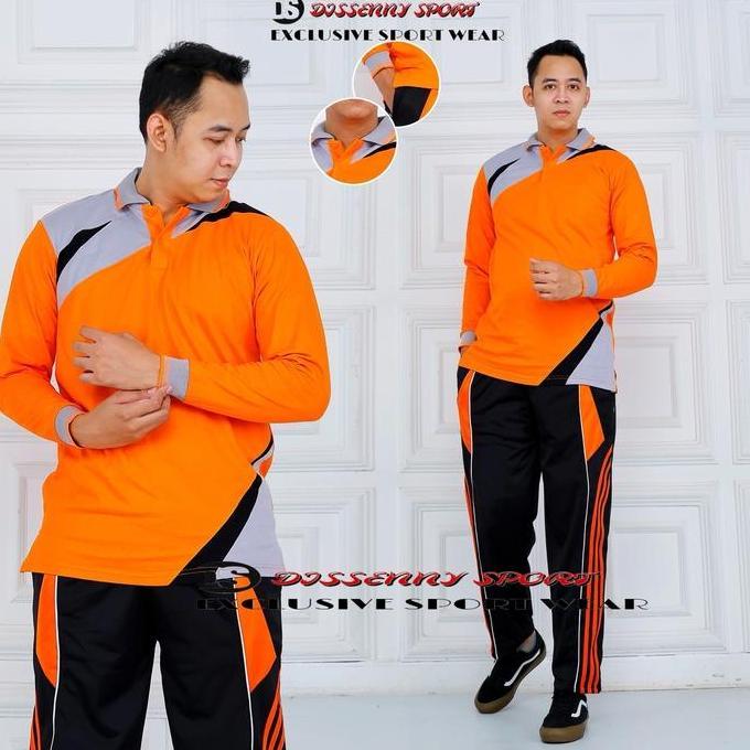 NEW - Baju Kaos Seragam Olahraga Trening Panjang//Stelan Trening Olahraga wanita pria Lengan panjang
