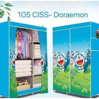 NEW - Lemari Pakain Baju 105 Rak Gantung Baju Lemari Portable Karakter