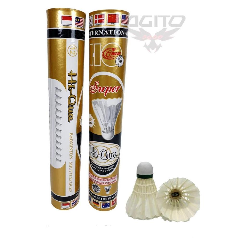 BEBAS ONGKIR - Shuttlecock atau Bola Badminton Hi Qua Gold Super