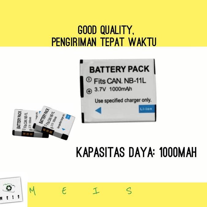 THE BEST BATERAI CANON NB-11L FOR IXUS / POWERSHOT DIGITAL BATRE BATTERY KODE 1400