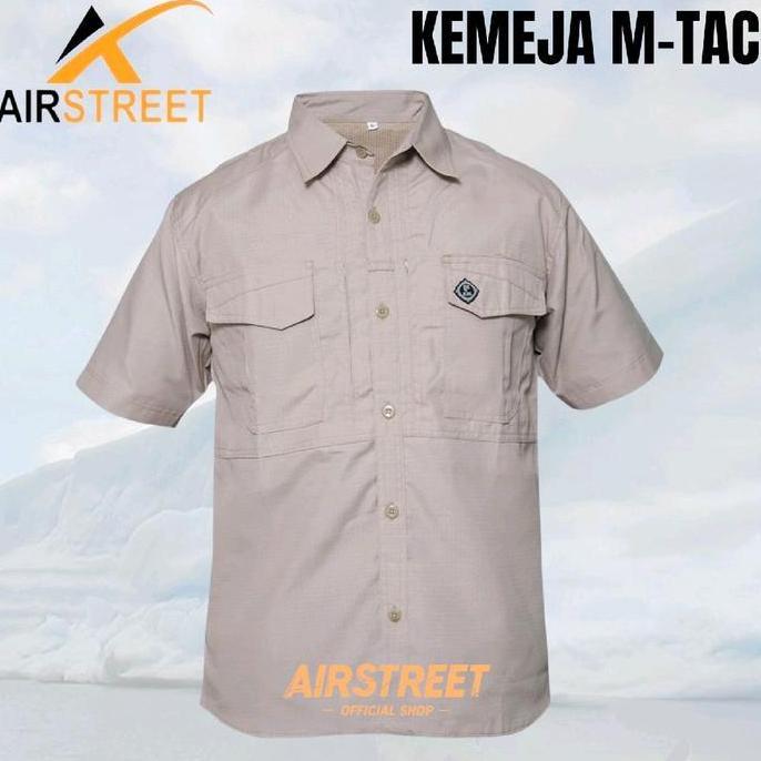 Kemeja Tactical M-TAC TERMURAH Lengan pendek | Baju Kemeja Taktikal Lapangan | Polisi | Army Abu Hij